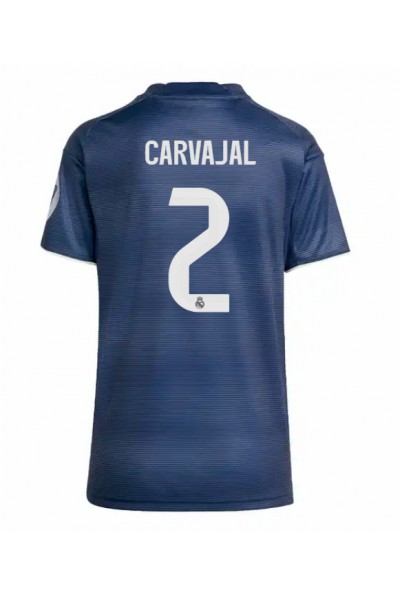 Real Madrid Daniel Carvajal #2 Jalkapallovaatteet Naisten Vieraspaita 2025-26 Lyhythihainen Real Madrid Daniel Carvajal #2 Jalkapallovaatteet Naisten Vieraspaita 2025-26 Lyhythihainen